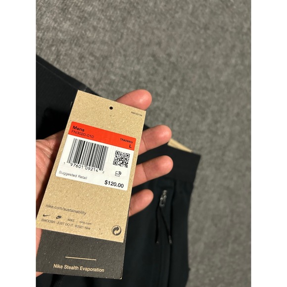 Men's L  Nike A.P.S Dri-Fit ADV Versatile Stealth Sport Trousers Black $120 - Picture 3 of 7